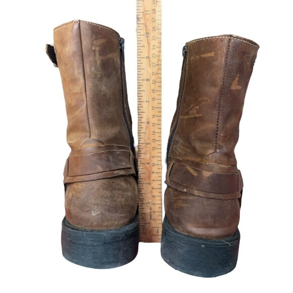 Lavorazione Artigiana Natha Coach Brown Nubuck Leather Ankle Boots Mens 12 D - Picture 10 of 16